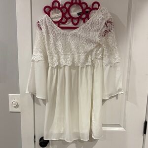 Zanzea White and Pink Blouse